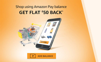 Get Flat Rs.50 Amazonpay Cashback Min order: ₹500 Valid till 20 Jan (user specific)