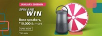 Amazon JANUARY EDITION SPIN AND WIN || Bose speakers , ₹10,000 & more
