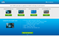Get Rs.3000 On Taking New CITI Bank Credit Card