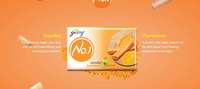 (Pantry) Godrej No.1 Bathing Soap - Sandal & Turmeric, 150g (Pack of 9)


