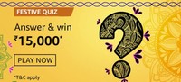 Amazon FESTIVE QUIZ Answer & Win | ₹15,000