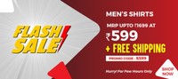 Brand Factory Flash Sale - Men's Shirts At Rs 599 + Free Shipping