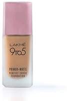 Lakme 9To5 Primer + Matte Perfect Cover Foundation, N260 Neutral Honey, 25 ml

