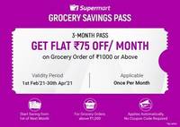 Grocery Savings Pass at Rs.1