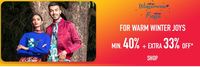 Ajio Winter Wear Fiesta - Min 40% Off + Extra 33% Off & More Offers