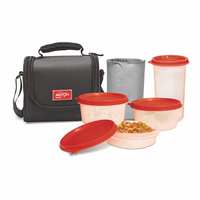 Milton Full Meal Combo 3 Containers Lunch Box - Black

