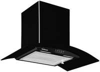 Lowest - Sunflame Wall Mounted 60 cm 1100 m3/h Black Chimney ( Bella 60 BK )