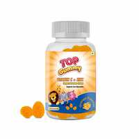 Top Gummy Vitamin C + Zinc For Maximum Immune System Booster | Daily Essential Nutrients | Antioxidants | Gluten, Soy & Dairy Free - 30 Gummies (Orange Flavo