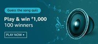 Amazon Guess the song quiz Play & Win | ₹1,000 100 winners