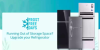 Frost Free Days (12th - 14th Jan) Upto 25% off on Refrigerator + Extra Upto 1000 off All Debit/Credit Cards