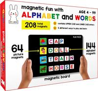 Play Poco Magnetic Fun with Alphabet and Words - with 64 Picture Magnets, 144 Letter Magnets, Magnetic Board and Spelling Guide |19th-23rd Jan 
