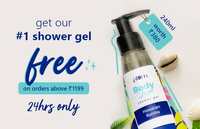 Plum goodness Get 1 Shower Gel Worth Rs. 380 Free on orders above Rs. 1199 [24 Hours Only]