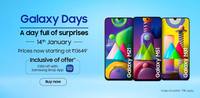 Samsung Galaxy Days - Get Upto 40% Off + Upto Rs 6000 via HDFC + Extra Rs 350 Off by Samsung shop App