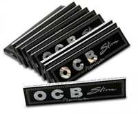 SCORIA OCB King Size Rolling Paper Black Pack of 32 (1024 Leaves)
