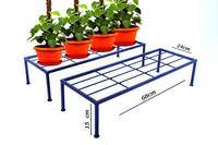 ASIN Flower Pot Stand-Set of 2 (Black) 