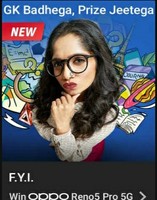 F.Y.I For Your Information S1 E1 Sab Golmaal Hain win Oppo Reno5 Pro 5G smartphone 1 winner, GVs and SCs