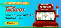 Amazon FUNZONE JACKPOT Chance to win OnePlus 8, ₹10,000 & more