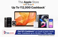 Last Day PaytmMall Apple Store :- Get Upto 12000₹ Cashback + Extra 10% Cashback using RBL Card