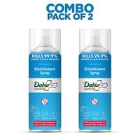 Dabur Sanitize Disinfectant Spray | Effectively Usable on Hard & Soft Surfaces | Safe on Skin - 215 ml (Pack of 2)