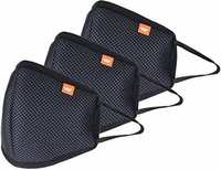 Wildcraft hypashield super mask (black, l size,) (pack of 3)