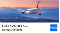 Upto15% off on Flights & Hotels for American Express Credit card Users