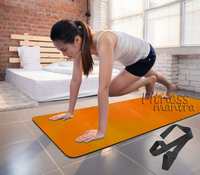Fitness Mantra® 100% Eco-Friendly 6MM Yoga Mat with Strap