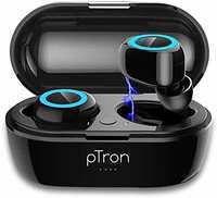 pTron Bassbuds in-Ear True Wireless Bluetooth 5.0 Headphones with Hi-Fi Deep Bass
