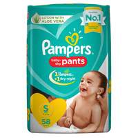 Pantry Deal for Mumbai : Pampers New Diaper Pants Super Value Box, Small (Pack of 232)