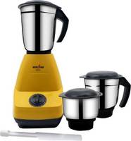 Kenstar MG Spin 500 W Mixer Grinder  (Yellow, Grey, 3 Jars)