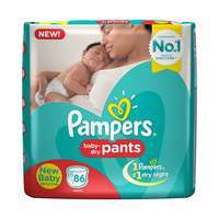 [Pantry] Pampers New Born Size Pants Diapers, 86 Pieces 