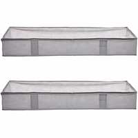 AmazonBasics Under Bed Storage Containers with Zipper, 2-Pack