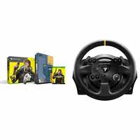 Xbox One X Cyberpunk 2077 Limited Edition Bundle (1TB)&Thrustmaster TX RW Leather Edition | Racing Game Wheel |Force Feedback | PC/Xbox
