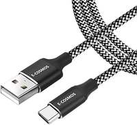E-COSMOS 6FT 3.1 Amp Nylon Braided Type C USB Cable for Type C Devices