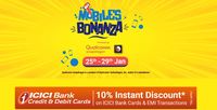 Flipkart Mobiles Bonanza ( 25 - 29 Jan ) - 10% Discount On ICICI Cards 