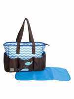 Mee Mee Multipurpose Diaper Bag (Brown Blue)