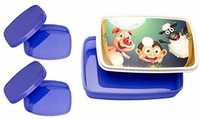 Signoraware Night Safari Compact Plastic Lunch Box Set, Violet