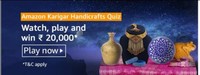 Amazon Karigar Handicrafts Quiz Watch Play And Win ₹20000 (5 winners)