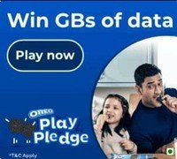 Jio Engage Oreo Pledge and Win 100 mb or 1 gb data for free