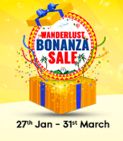 EaseMytrip Wanderlust Bonanza Sale 27th Jan - 31st March :- Get 12% off upto 2021 on Flights & 20% off upto 2021 on Hotel Bookings using HDFC Credit Cards & EMI (Sat-Thu)