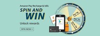Amazon Pay Recharge & bills SPIN AND WIN Unlock rewards