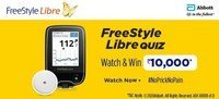 Amazon Abbott Freestyle Libre QUIZ Watch & Win ₹10,000