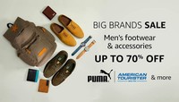 Big brands Sale Upto 70% Off Mens and Women's Footwear And Accessories