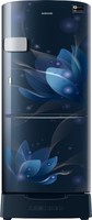 (ICICI Offer) Samsung 192 L Direct Cool Single Door 3 Star (2021) Refrigerator with Base Drawer (Saffron Blue, RR20A1Z2YU8/HL)