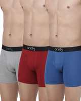 PaCK Of 3 : one8 by Virat Kohli Men's Cotton Trunks