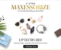 Myntra Maxessorize Sale | 1st-2nd Feb | Upto 70% off on Accessories & More (Bags, Watches, Backpacks & More)