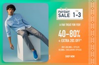 Ajio payday sale Upto 80% + 20% Off On Clothing And Accessories (1st To 3rd Feb)