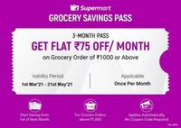 3 Grocery Savings Passes @ ₹1
