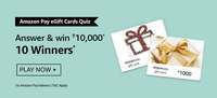 Amazon Pay eGift Cards Quiz Answer & win ₹10,000 10 Winners