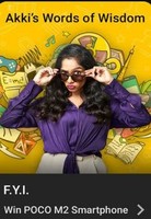 Flipkart FYI For Your Information E18 Akki's words of wisdom Win Poco M2 Smartphone, GVs and SCs