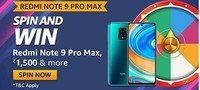 Amazon Funzone Redmi Note 9 Pro Max Spin And Win Redmi Note 9 Pro Max, ₹1500 & More